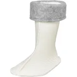 Playshoes Fleece-stiefel-socke Unisex Kinder Stiefelsocken, Weiß, 35