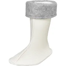 Playshoes Fleece-stiefel-socke Unisex Kinder Stiefelsocken, Weiß, 35