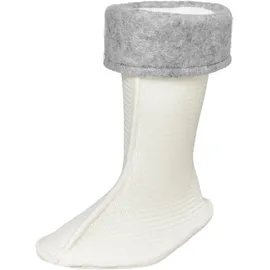 Playshoes Fleece-stiefel-socke Unisex Kinder Stiefelsocken, Weiß, 35