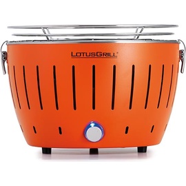 LotusGrill Holzkohlegrill S mandarinenorange inkl. USB Anschluss