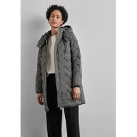 STREET ONE Steppjacke STREET ONE Gr. 40, grau (frost grey melange) Damen Jacken mit Kapuze