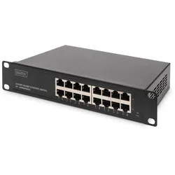 DIGITUS 16-Port Gigabit Switch, 10 Zoll, Unmanaged
