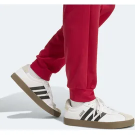 adidas 3-Streifen Fleece Trainingsanzug rot XXL