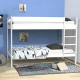 Weber Industries Etagenbett Brice 90 x 190 cm Kiefer lackiert weiß