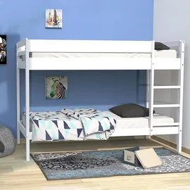 Weber Industries Etagenbett Brice 90 x 190 cm Kiefer lackiert weiß