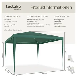Tectake Farah 3 x 3 m grün
