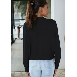 LASCANA Strickjacke Schwarz 40/42
