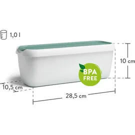 Springlane Eisbehälter 1 L 2er-Set Türkis
