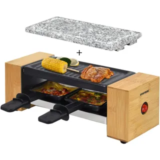 Syntrox Raclette-Grill Set Biel mit Wechselplatten