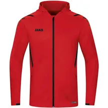 Jako Challenge Trainingsjacke mit Kapuze rot/schwarz M