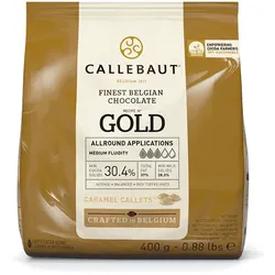 Callebaut Karamell Kuvertüre gold - 400g Beutel