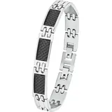 Amor Carbon Armband Edelstahl silber 9352494 Größe 22