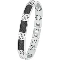 Amor Carbon Armband Edelstahl silber 9352494 Größe 22