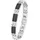 Amor Carbon Armband Edelstahl silber 9352494 Größe 22