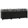 vidaXL Hochbeet 120 x 40 x 38 cm Schwarz