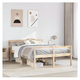 vidaXL Seniorenbett mit Kopfteil ohne Matratze 140x190 cm