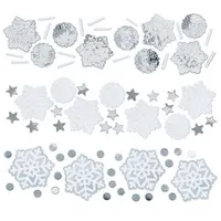 Amscan 360519 Konfetti Schneeflocken (Folie und Papier, 34g)