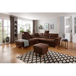 Kopfstütze HOME AFFAIRE "Soleo", braun, B:52cm H:22cm T:11cm, Luxus-Microfaser ALTARA NUBUCK (100% Polyester), Struktur (100% Polyester), Luxus-Microfaser Lederoptik (100% Polyester), Polsterauflagen, passend zum Ecksofa "Soleo"