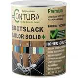 Contura Bootslack Farbig Yacht Buntlack Metall Holz GFK Boot Seidenmatt 500ml Schwarz RAL 9005 Analog