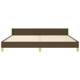 vidaXL Bettgestell 200 x 200 cm Dunkelbraun