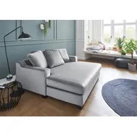 Atlantic Home Collection Big-Sofa "Nobel", grau (silbergrau), B:158cm H:89cm T:173cm, ATLANTIC HOME COLLECTION, Sofas, Big-Sofa, Megasessel, Loveseat, inkl. 5 Rückenkissen, frei im Raum stellbar