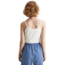 Marc O'Polo DENIM Spaghettitop Rippstruktur, Spagettiträger weiß L (40)