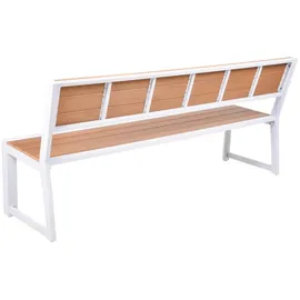 Garden Pleasure Venice 180 x 44 x 36 cm Braun-Weiß