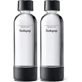 Sodapop Duo Set PET-Flasche 2 x 1 l schwarz