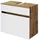 Held Waschbeckenunterschrank Lucca 60 x 55 x 35 cm Weiß