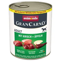 ANIMONDA GranCarno Adult Dog Geschmack: Hirsch + Apfel 800g