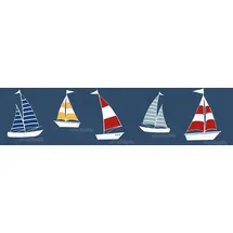 A.S. Création Sailor Friends Bordüre 16 cm 155 m blau/rot/weiß 403757