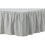 Venture Home Bettrock Pixy Bed Skirt Cotton romantic – Light Grey / - 200*120