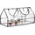 Relaxdays Foliengewächshaus Pvc, Eisen Transparent UV-beständig Wetterfest 60 x 120 x 60 cm 1,7 kg
