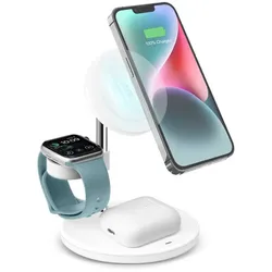 SBS TEWIRMAG3IN1, Drinnen, USB, Kabelloses Aufladen, Weiß