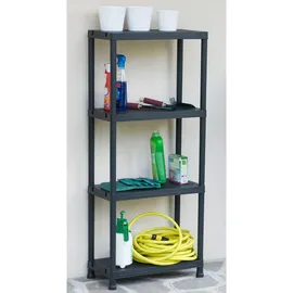 Toomax Steckregal Kunststoff 60x138x30 cm schwarz