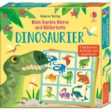 Usborne Publishing Mein buntes Memo und Bilderlotto: Dinosaurier