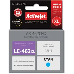 Activejet AB-462BNX Tinte für Brother Drucker, Ersatztinte Brother LC-462XLBK; S