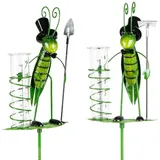 Formano Gartenstecker Regenmesser Grashüpfer 145 cm Mehrfarbig