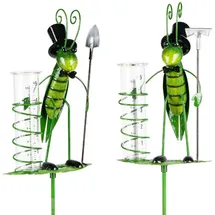 Formano Gartenstecker Regenmesser Grashüpfer 145 cm Mehrfarbig