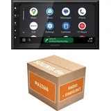 JUST SOUND best choice for caraudio Autoradio Kenwood DMX6523DABS passend für Mazda6 GH + Lenkradfernbedienung | CarPlay Wireless Android Auto Wireless