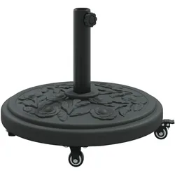 vidaXL Sonnenschirmständer mit Rollen für Ø38-48 mm Masten 13 kg Rund