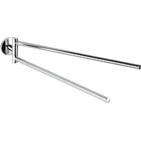 Wenko Cuba Handtuchhalter 2 Arme Glänzend Silber