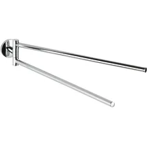 Wenko Cuba Handtuchhalter 2 Arme Glänzend Silber