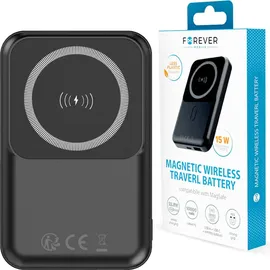 Forever MATB-100 10000 mAh Magsafe Powerbank Black Powerbank (Akku) - schwarz