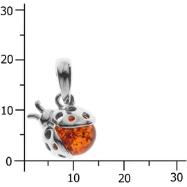 Ostsee-Schmuck Marienkäfer weiß 1,6 g