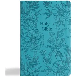 Holman Bibles NASB Large Print Thinline Bible, Value Edition, Teal Leathertouch