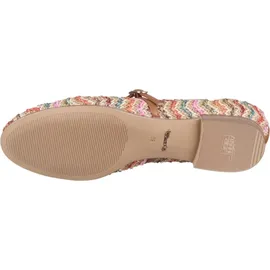 TAMARIS Ballerina Flechtoptik für Damen, bunt, Größe 39 EU
