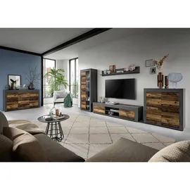 VCM Sideboard Jam 125 x 80 x 35 cm Anthrazit