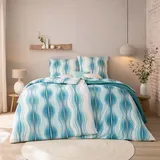 Estella Mako Interlock Jersey Bettwäsche Marisol cyan