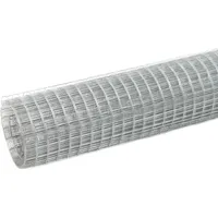 vidaXL Maschendraht Verzinkter Stahl 25x0,5 m Silbern